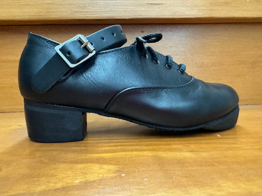 Fay's Irish Dance Super Flexi Hard Shoes Black Leather